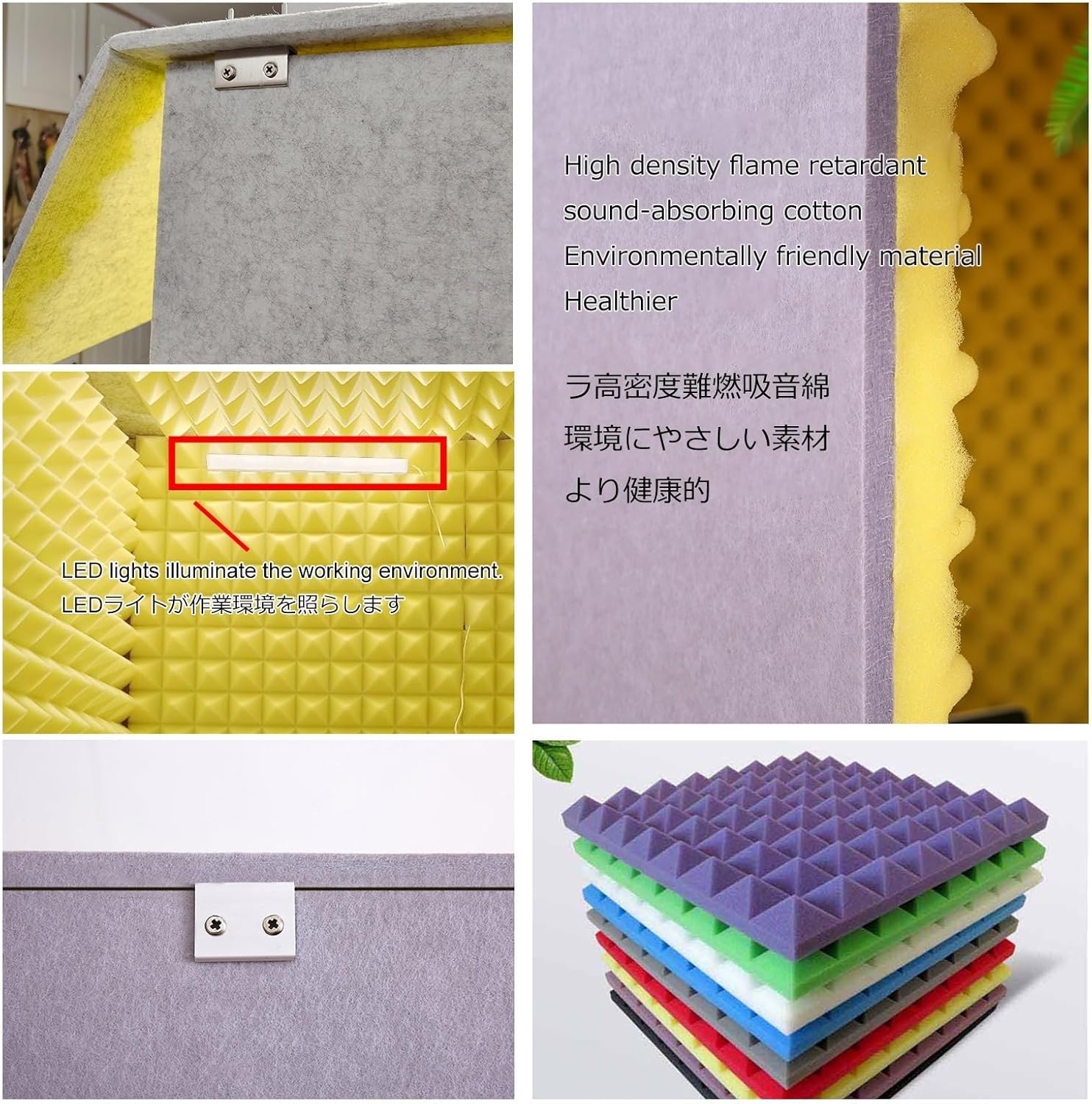 Sound Isolation Room for Home Studio, Portable Soundproof Booth Recording Booth Vocal Booth for Home Studio, Portable Vocal Booth for Recording for Recording Podcasts Singing Gaming (Color : Blue)