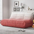 WHGBJA Bean Bag Chairs for Adults, Memory Foam Couch Loveseat Sofa Chair, Soft Teddy Material Cozy Comfy Reading Nook Chairs, Floor Chair for Living Room Bedroom Office(Pink+White)