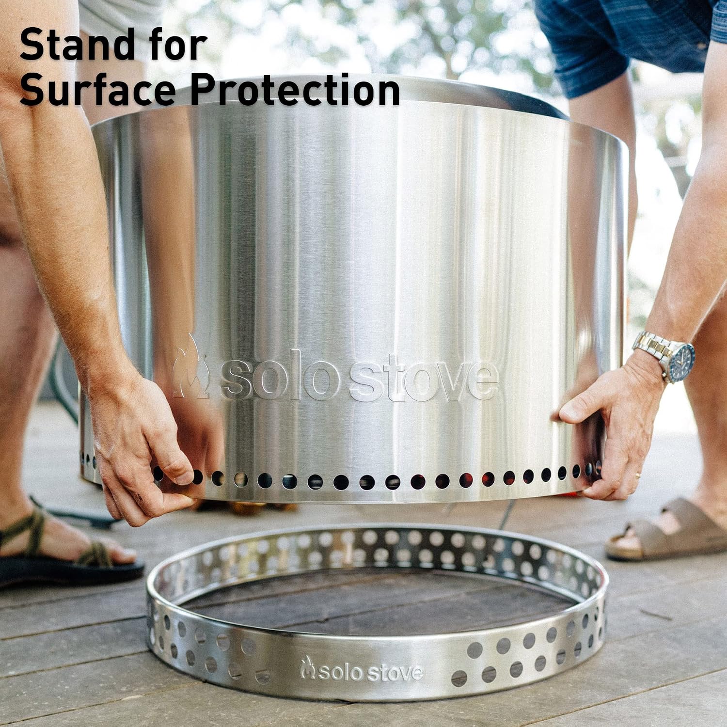 Solo Stove Yukon Backyard Bundle 2.0 | Incl. Yukon Smokeless Fire Pit with Stand, Shelter, Shield, Lid, Portable for Wood Burning, Removable Ash Pan, Stainless Steel, H: 19.8in x Dia: 27in, 50.85lbs.