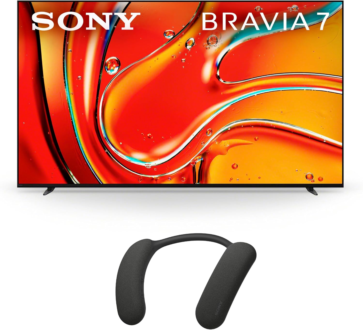 Sony 75 Inch Mini LED QLED 4K Ultra HD TV BRAVIA 7 Smart Google TV BRAVIA Theater U Wireless Wearable TV Speaker
