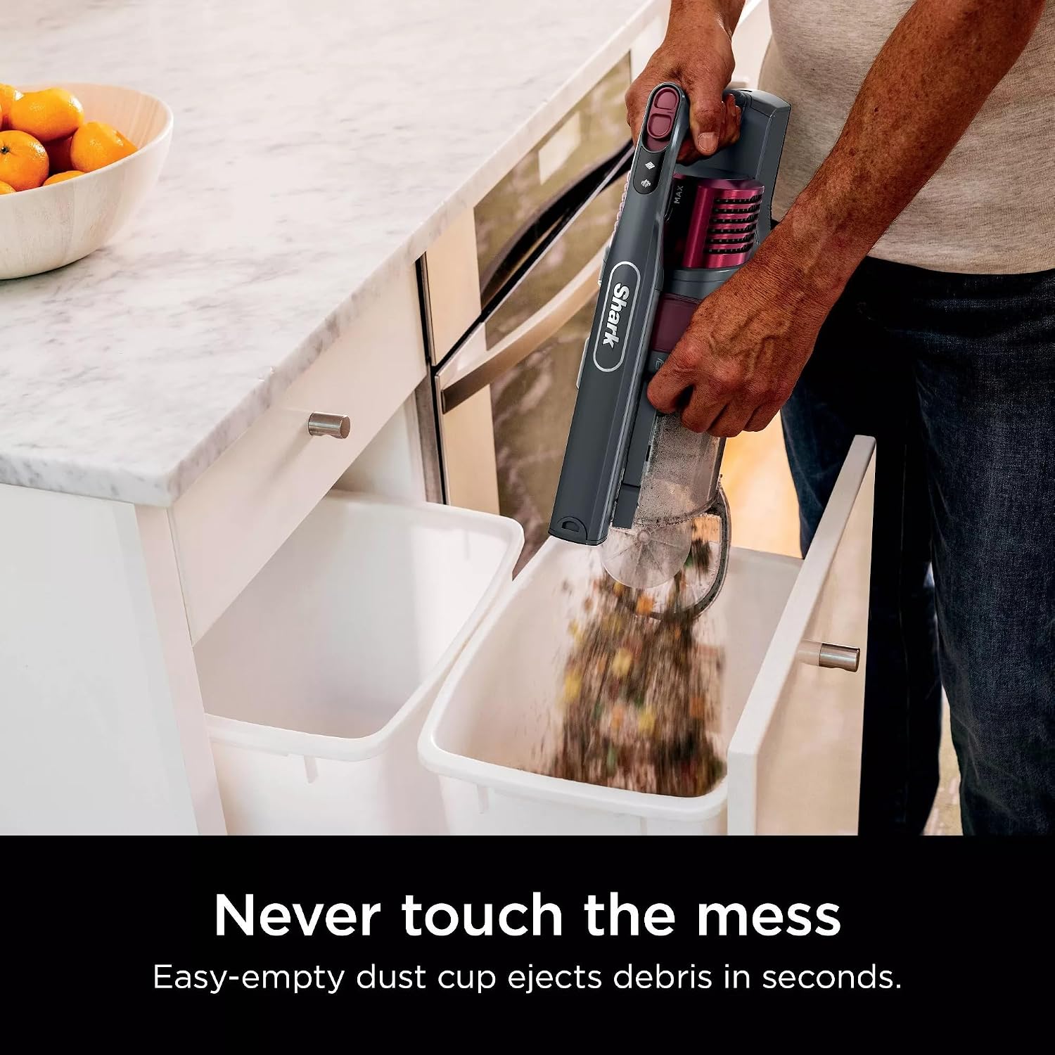Shark R-IZ464H Vertex Cordless Stick Vacuum with DuoClean PowerFins, Lightweight, Pet Hair, HEPA, 60 Min Run Time - Certified Refurbished