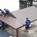Metal Aluminum Roofing Panels 10 12 14 16 18 20ft, Gazebo Cladding Panel Board Outdoor Waterproof, Shed Siding Sheet Metal Can Thermal Insulation(Brown,L 366cm(12ft))