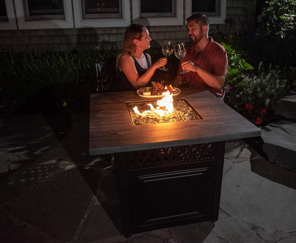 Endless Summer DualHeat Dakota 38' Fire Pit | Dual Heat 2-in-1 Propane Fire Pit & Outdoor Heater | 41,000 Total Combined BTU