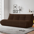 WHGBJA Bean Bag Chairs for Adults, BeanBag Reading Chair Memory Foam Couch 3-Seater, Floor Chair Soft Teddy Material, Comfy Reading Nook Chairs for Bedroom Living Room Office (Coffee)