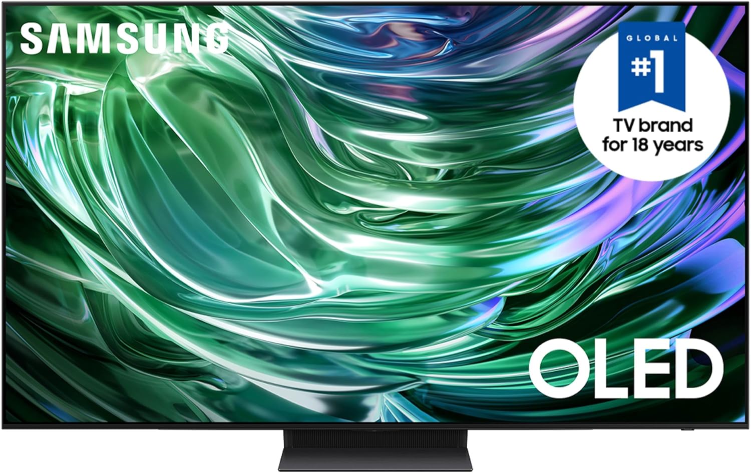 Samsung QN77S90DAFXZA 77 Inch 4K OLED Smart TV with Dolby Atmos and an Austere 5S-4KHD2-2.5M V-Series 2.5m Premium 4K HDR HDMI Braided Cable (2024)