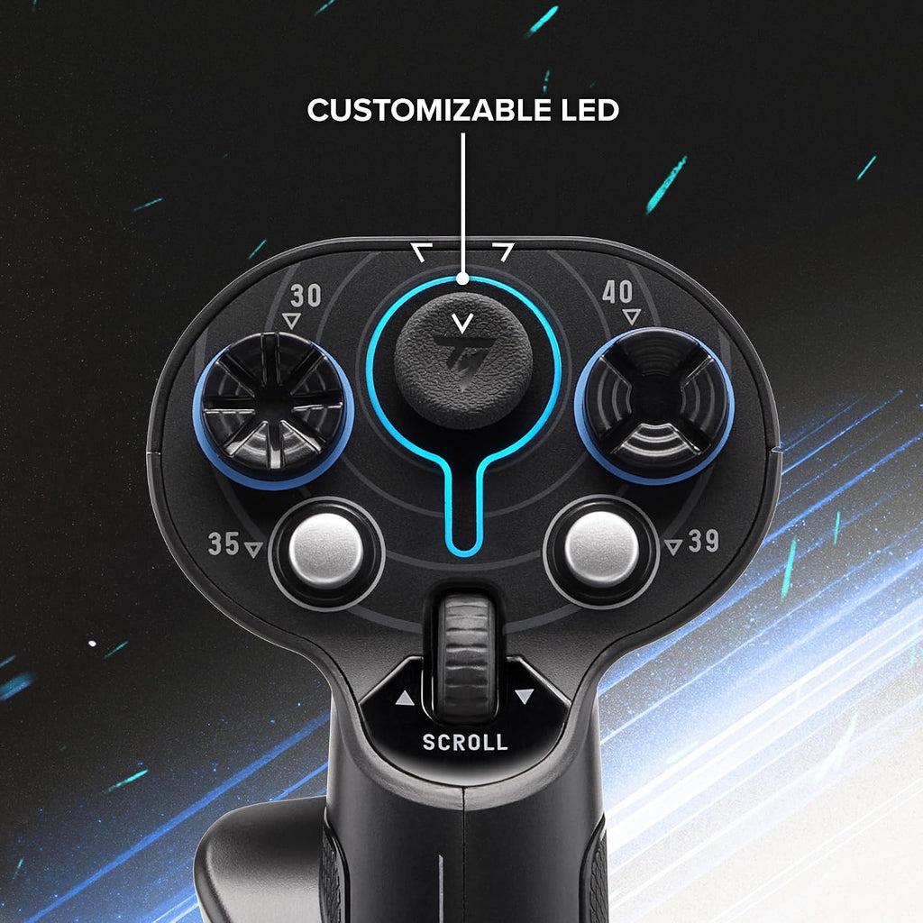 Thrustmaster Sol-R3 AVA Add-On Grip - Hall Effect Technology, 21 Action Buttons for Space Sim Racing Simulator Accessories - Compatible with PC
