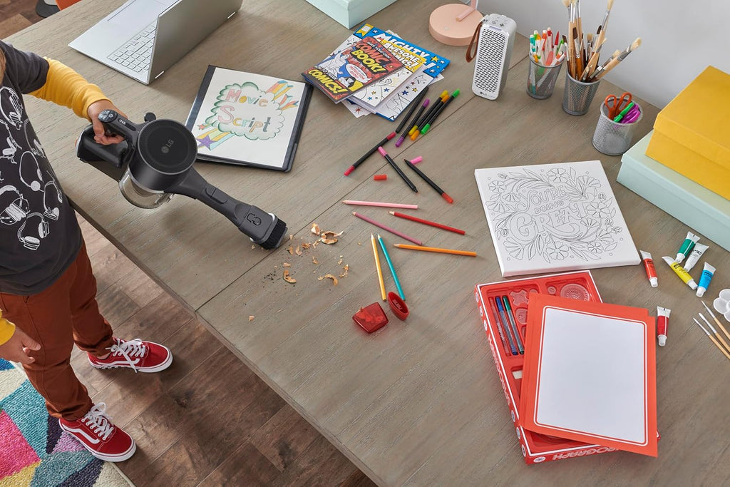 LG CordZero A949 - Cordless Stick Vacuum Cleaner with Auto-Empty Base, 200 Minute Runtime w/Extra Rechargeable Battery, Power Mop, Dual Floor Max, Lightweight, Cleaning for Carpet, Hardwood, Pet Hair
