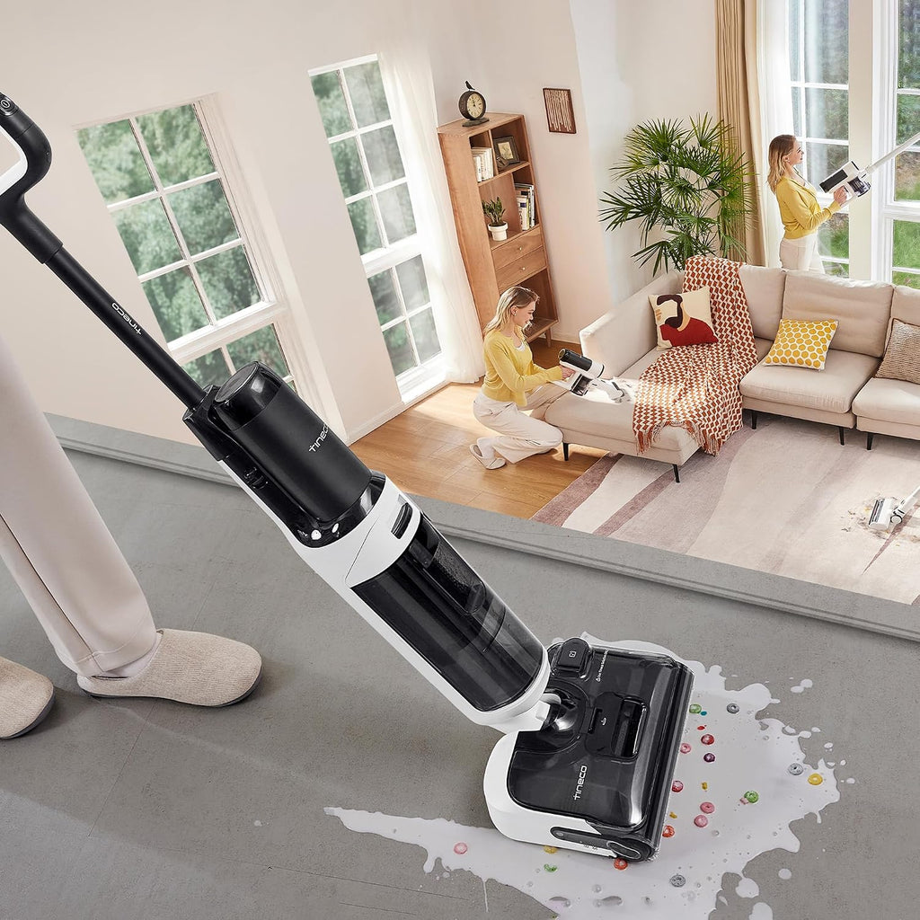 Tineco Floor ONE Switch S6 Stretch Wet Dry Vacuum Cleaner, Multi-Function, 180° Lay-Flat, Anti-Tangle Design, Self-Cleaning, 65Min Runtime, Dual-Edge Cleaning, Whole-House Cleaning Floor Cleaner