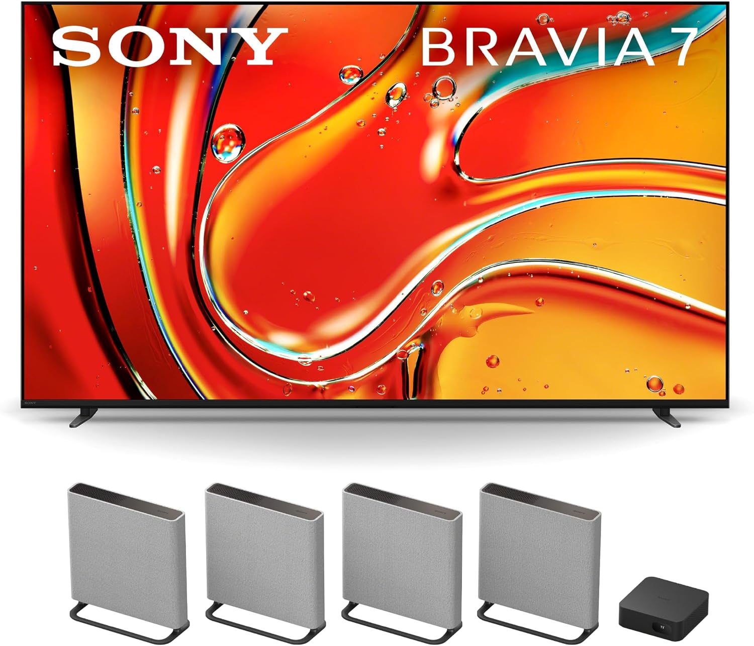 Sony 55 Inch Mini LED QLED 4K Ultra HD TV BRAVIA 7 Smart Google TV with Dolby Vision HDR and Exclusive Features for PlayStation®5 (K-55XR70), 2024 Model BRAVIA Theater Quad