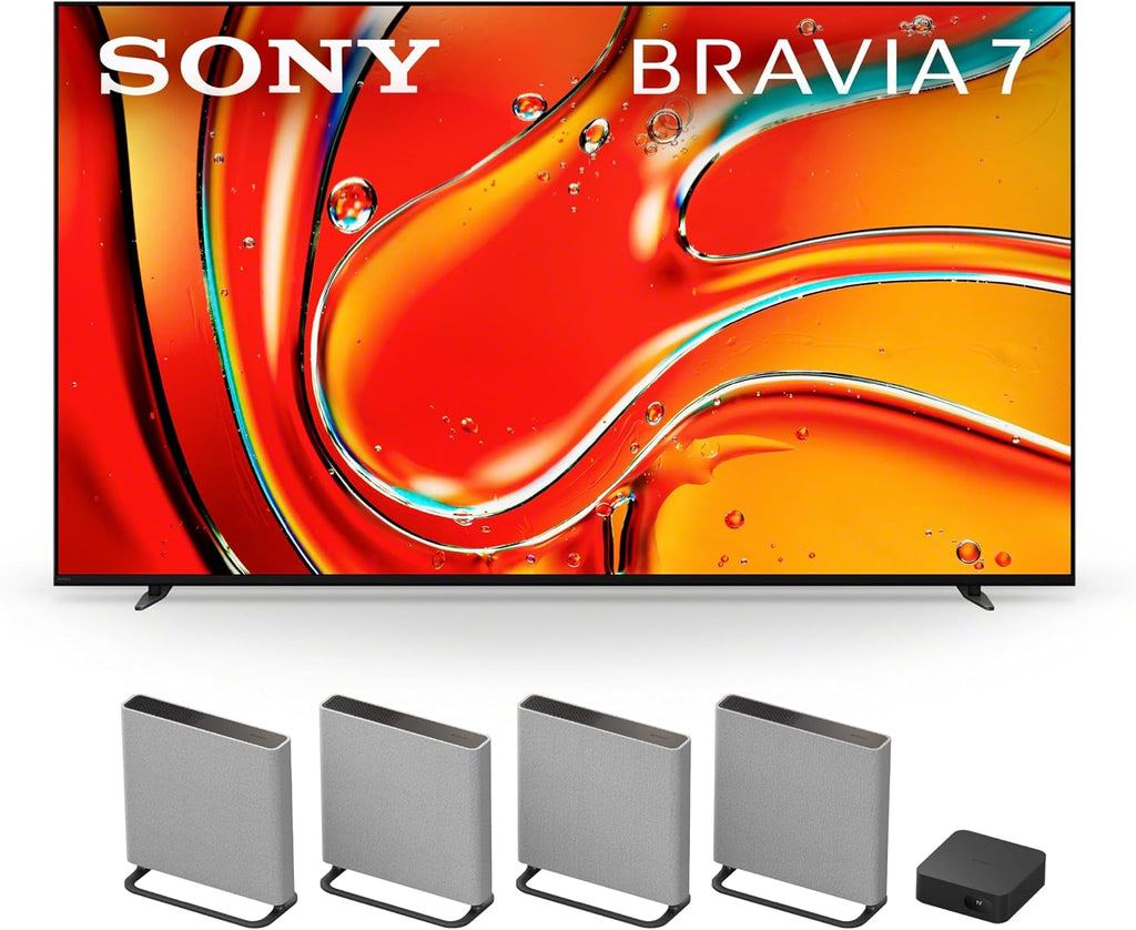 Sony 75 Inch Mini LED QLED 4K Ultra HD TV BRAVIA 7 Smart Google TV with Dolby Vision HDR and Exclusive Features for PlayStation®5 (K-75XR70), 2024 Model BRAVIA Theater Quad