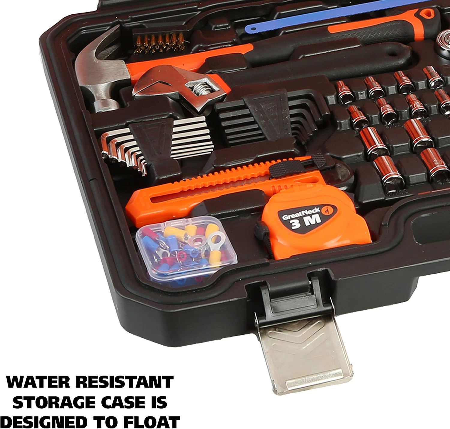 GreatNeck MS191 Mariner's Tool Set 191-Pc, Boat Tool Kit for Maintenance, Rust Resistant Boating Essentials, Includes Wrench, Socket, and Screwdriver Set
