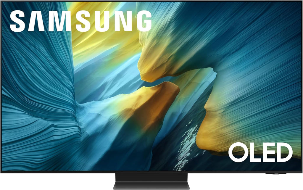 Samsung QN65S95FAFXZA 65 Inch OLED HDR Pro 4K Smart TV with an AudioQuest G8 8-Outlet USB-A/USB-C AC Power Surge Protector (2025)