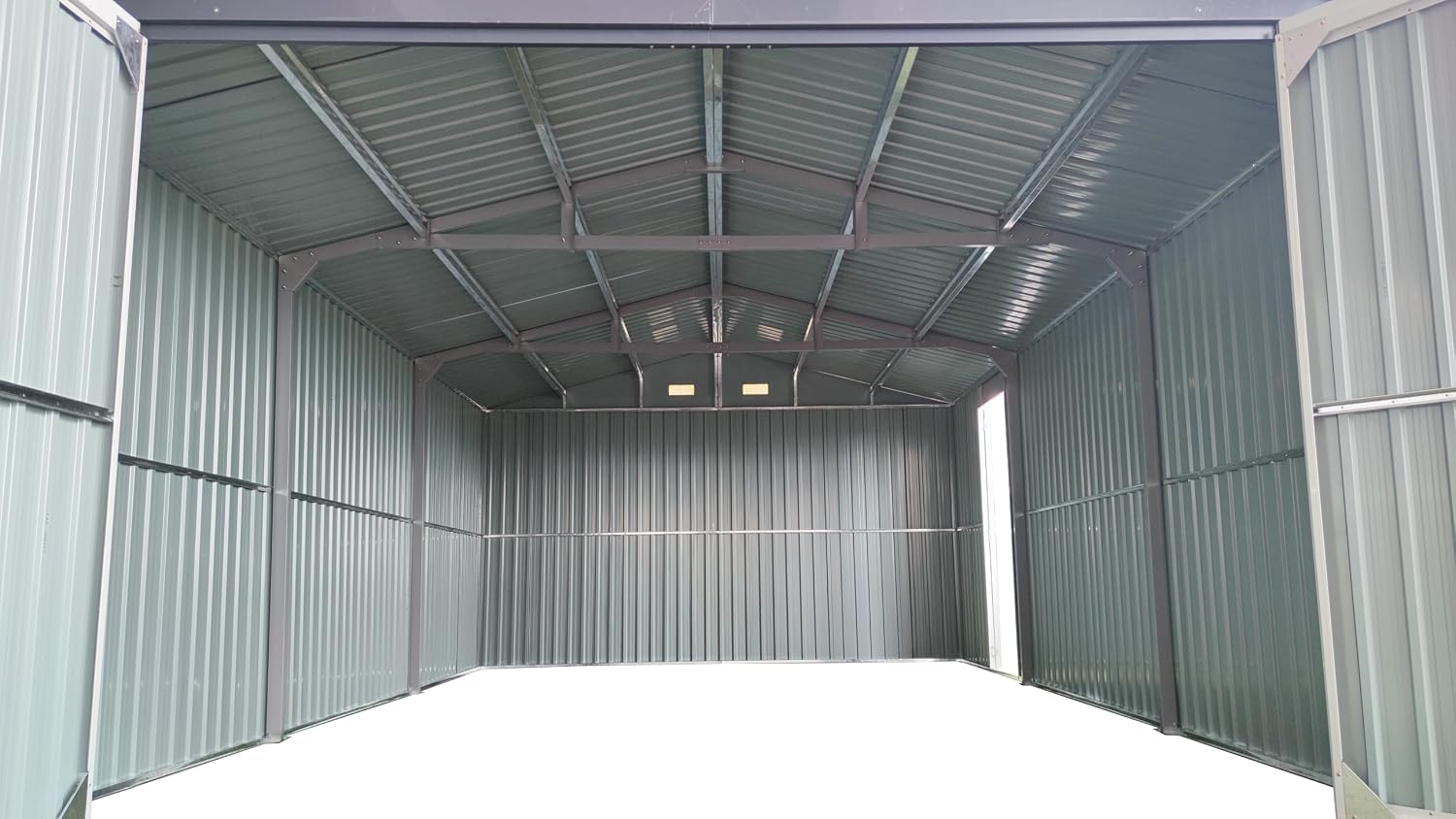 Shed and Outdoor Storage Large 20X13ft, Metal Garage with Window, for Truck, Car, Lawnmower