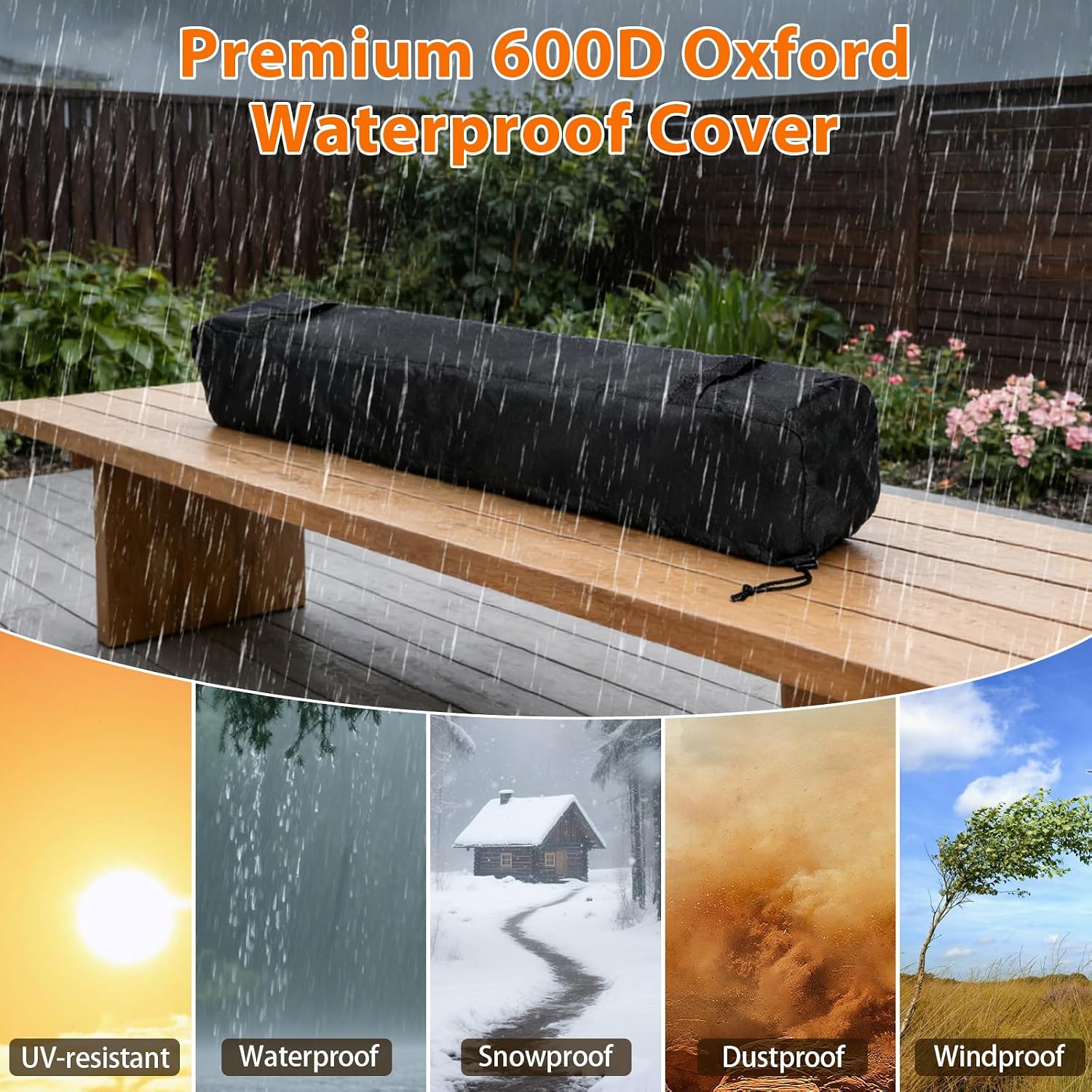GRISUN 28' Table Top Propane Fire Pit, 45,000 BTU Tabletop Gas Fire Pit, Tabletop Firepit for Patio, Outdoor Portable Fireplace, Rectangular Fire Bowl with Glass Wind Guard, Glass Beads & Cover