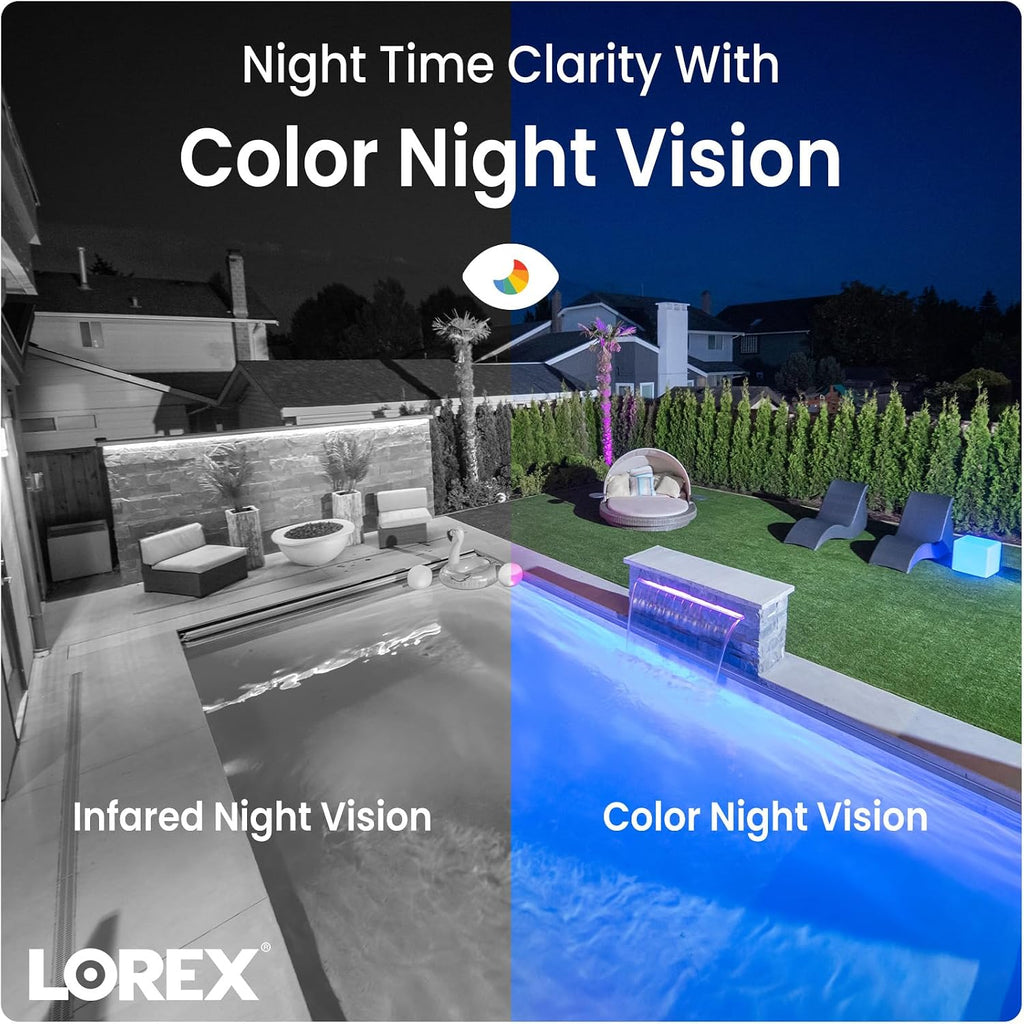 Lorex 2K Wired WiFi Smart Video Doorbell Camera | No Subscription Fee | 32GB MicroSD Card Included | Smart Security Lighting | Night Vision | Motion Detection | IP65 | Requires Existing Wiring | White