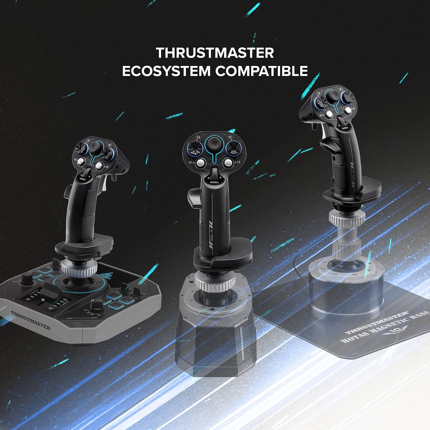 Thrustmaster Sol-R3 AVA Add-On Grip - Hall Effect Technology, 21 Action Buttons for Space Sim Racing Simulator Accessories - Compatible with PC