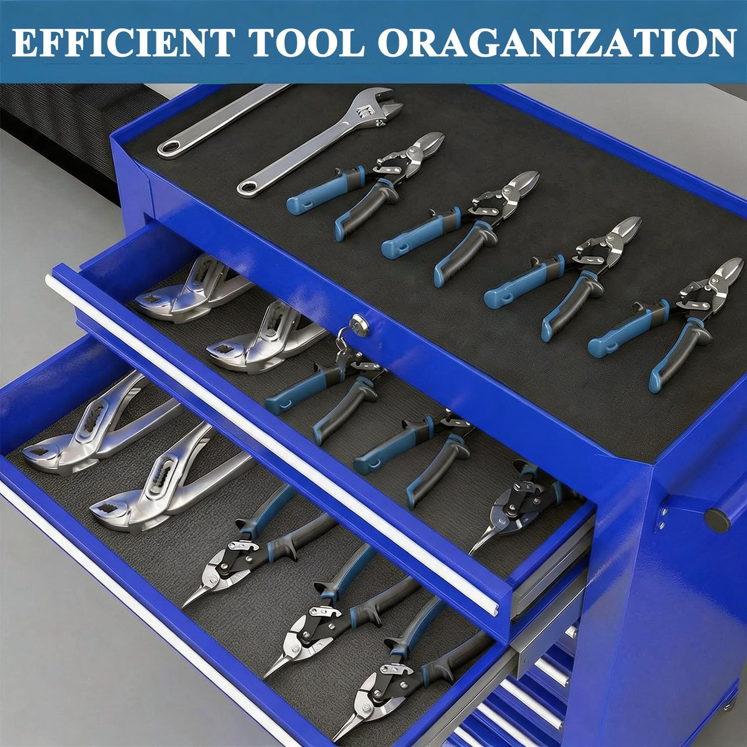 7 Drawers Tool Cart on Wheels, Multifunctional Rolling Tool Chest Tool Storage, Drawers Rolling Tool Trolley Organizer Tool Case for Garage,Warehouse,Workshop,Repair Shop (7 Drawers-Blue)