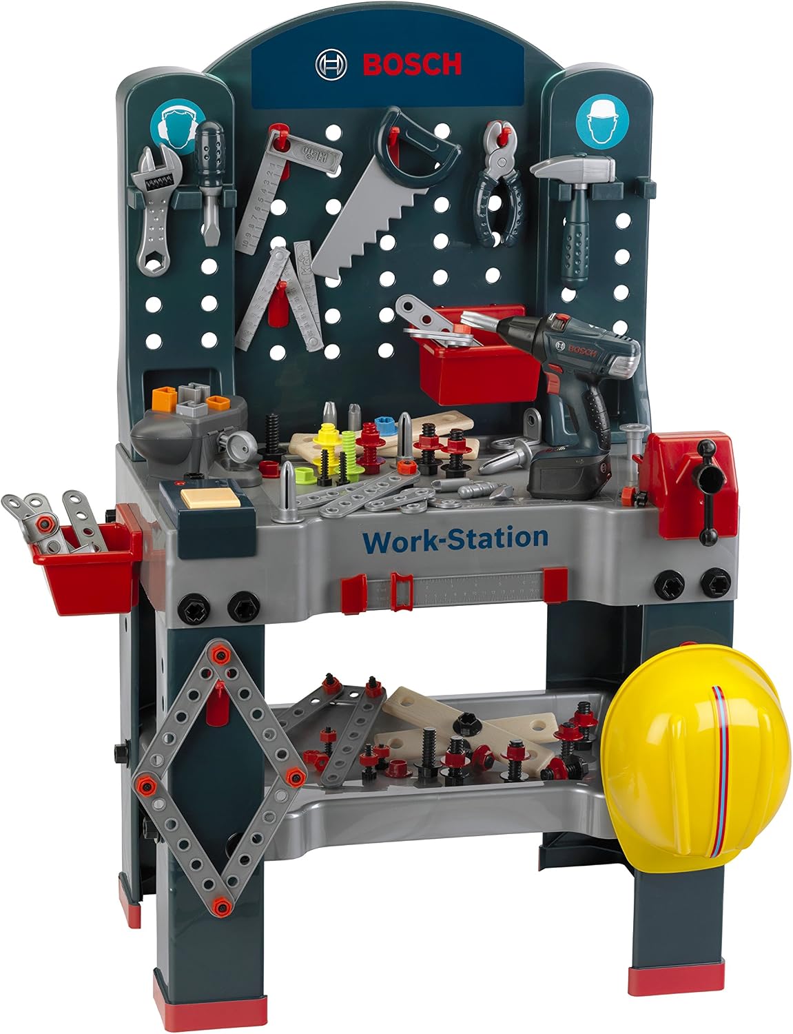 Klein Theo Bosch Workstation Workbench Premium Toys for Kids Ages 3 Years & Up