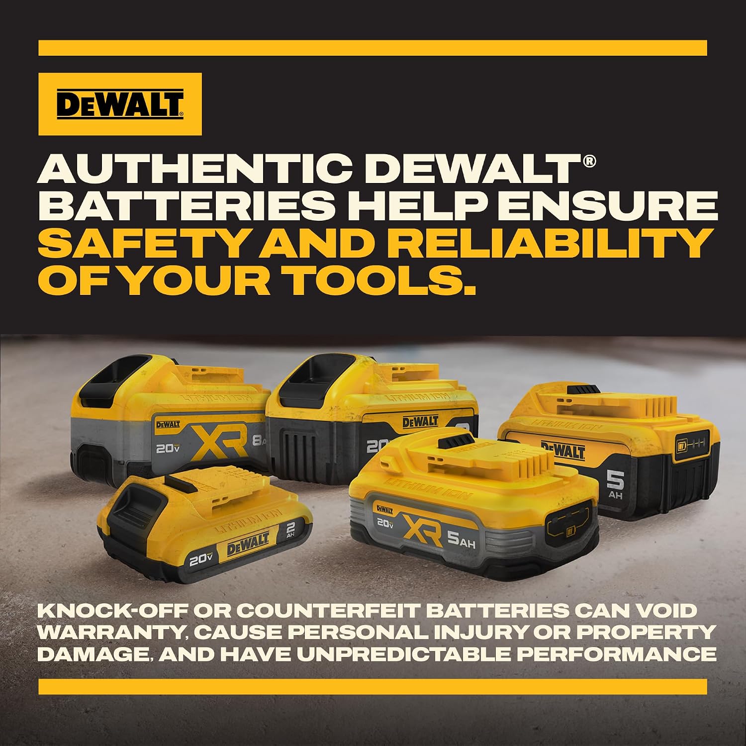 DEWALT 20V MAX XR POWERSTACK 3.5Ah Battery Kit, 2 Pack (DCBP320-2)