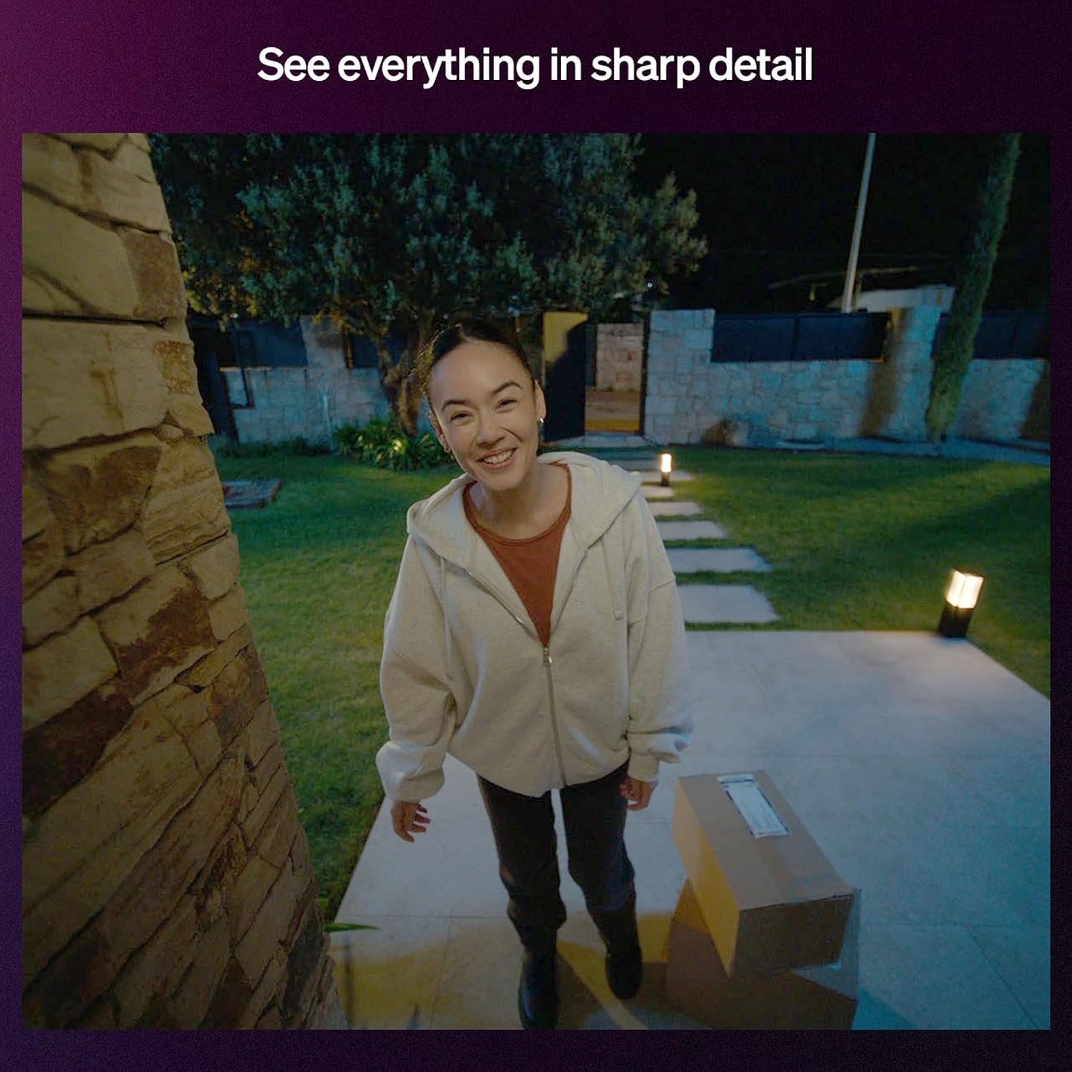 PHILIPS Hue Secure Wired Video Doorbell, 2K Resolution, Wide Angle View, Notifications, Doorbell Camera with Integrated Hue Lights, Two-way Audio, Infrared Night Visibility, Black