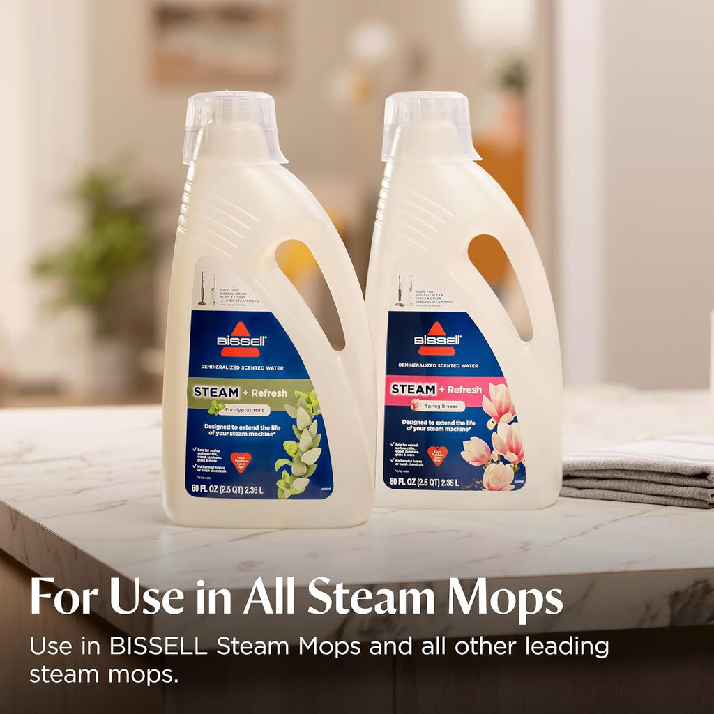 BISSELL Spinwave SmartSteam All-in-One Scrubbing and Sanitizing Electric Hard Floor Steam Mop w/LED Headlights & Swivel Steering 3897A