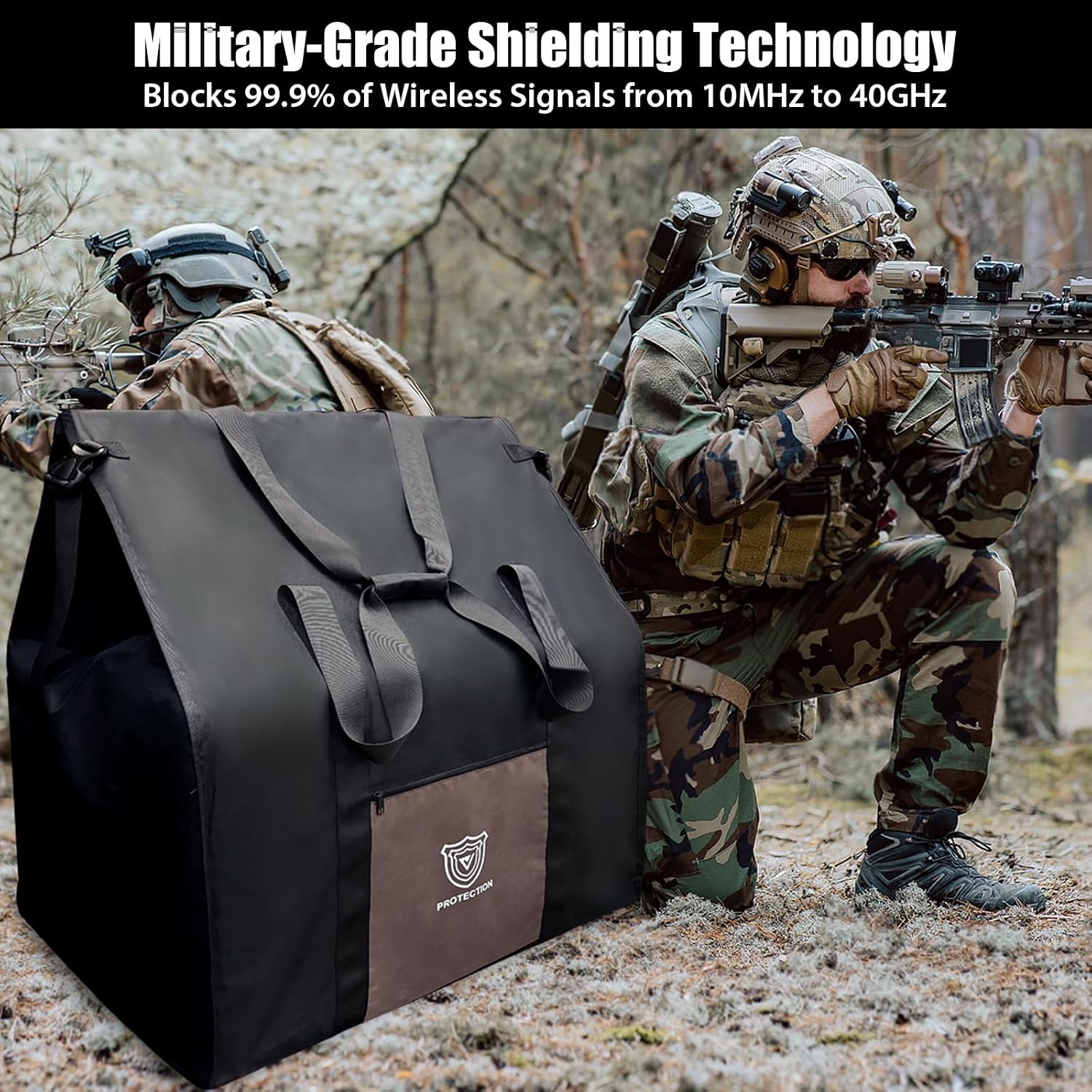 Large Faraday Bag for Generators, Computers & Electronics – Military-Grade EMP & RFID Protection, RF Signal Blocking Cage 30'x24'x24' – Privacy Shield for Solar Panels, Mobile Devices & Data Security