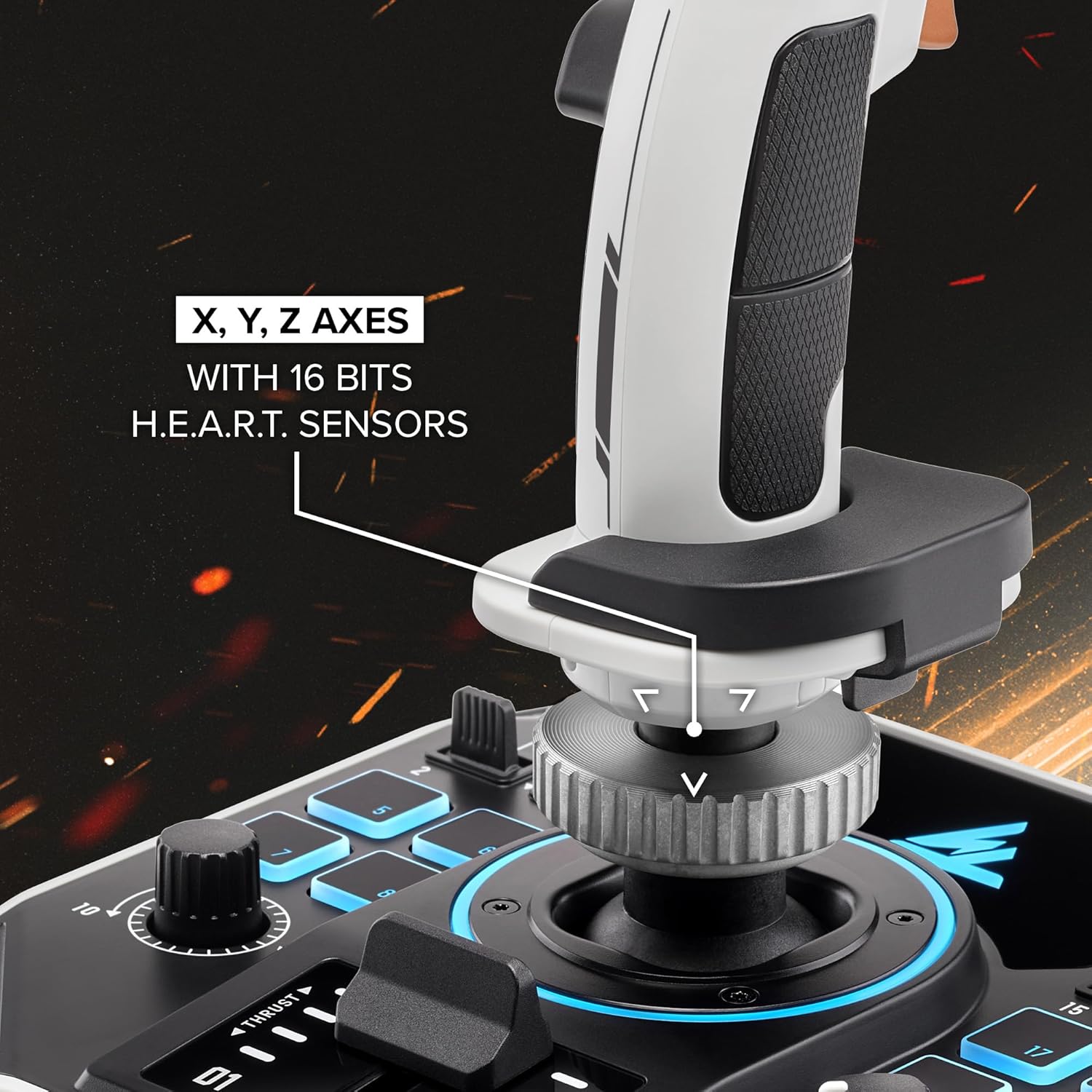 Thrustmaster Sol-R2 HOSAS Dual Flight Joysticks - Hall Effect Technology, 88 Buttons Space Sim Joystick for Flight Simulator - Compatible with PC