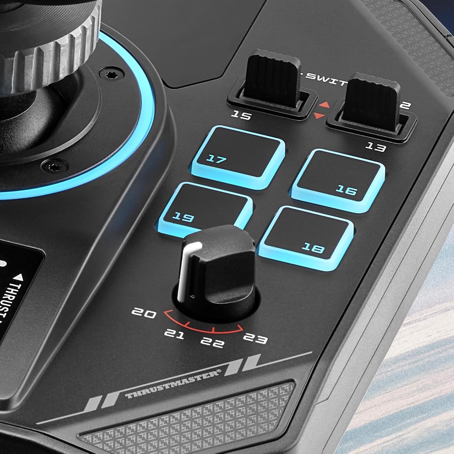 Thrustmaster Sol-R5 Flight Base - Hall Effect Technology, 23 Assignable Actions, Detachable Grip System for Flight Simulation - Compatible with PC