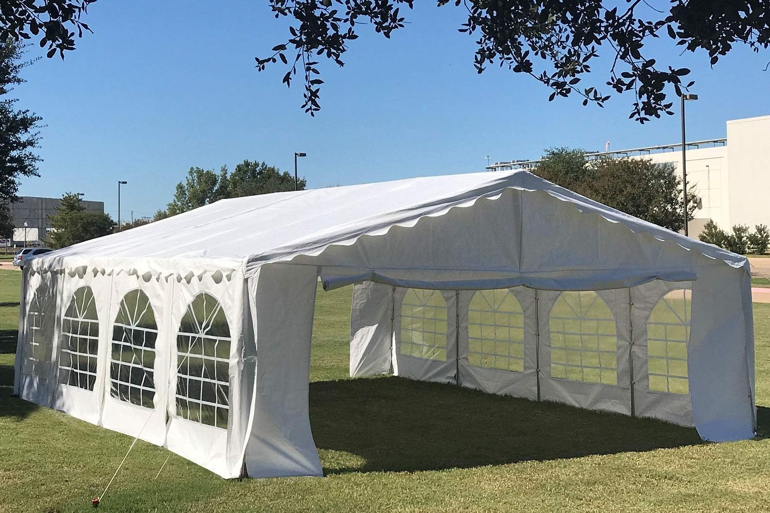 DELTA 26'x16' Budget PE Party Tent + (2) Long Bags + (1) Short Bag, Tents for Parties, Canopy Carpas para Fiestas,Wedding Event Tents for Outdoor Events (B Model)