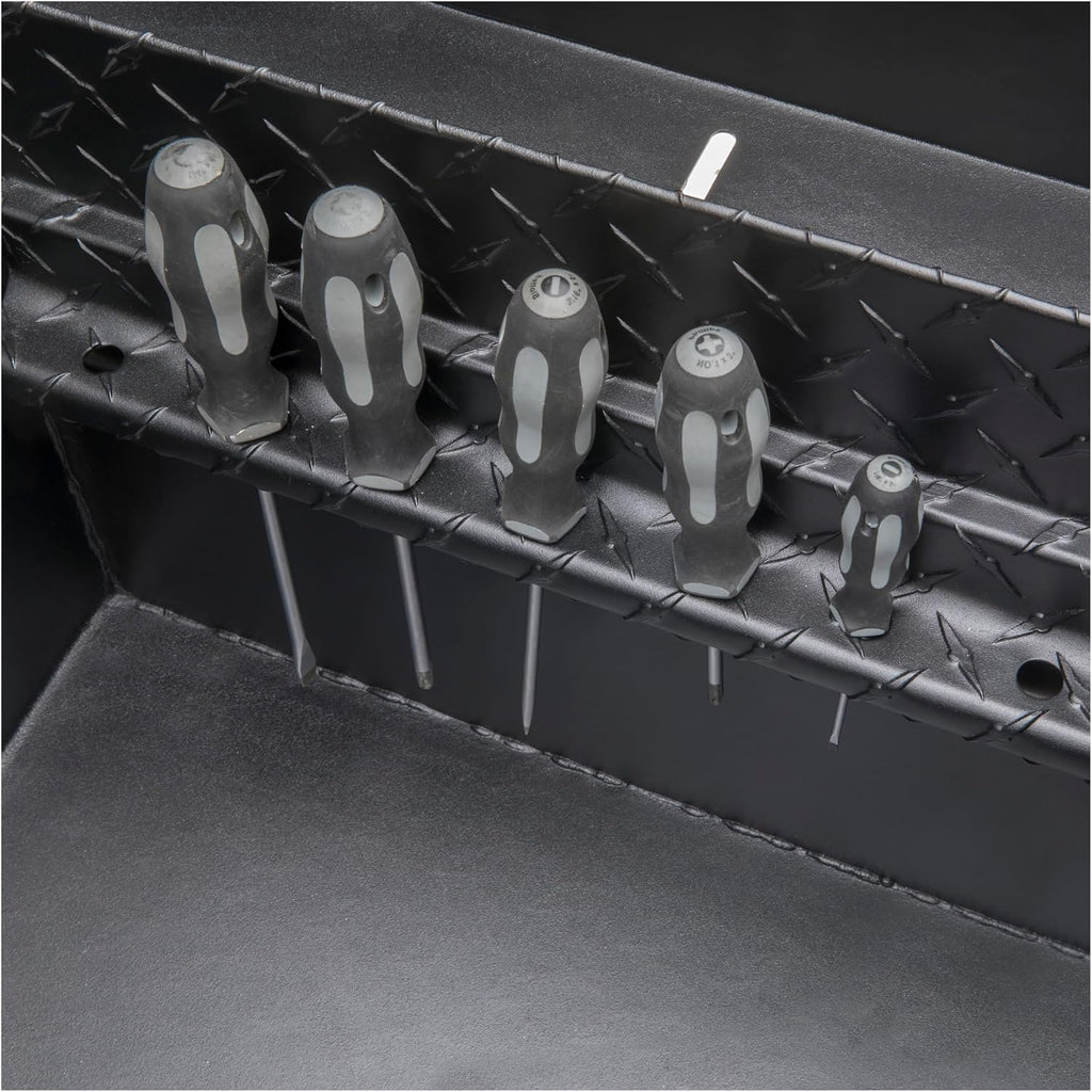 UWS EC10473 69-Inch Matte Black Heavy-Wall Aluminum Truck Tool Box with Low Profile, RigidCore Lid