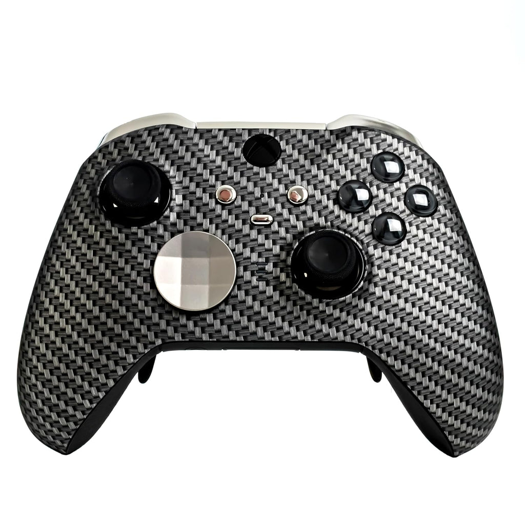Crazy Controllerz Customz Series Custom Wireless Controller for Xbox One Series X S PC Elite Series 2 - Carbon Steel