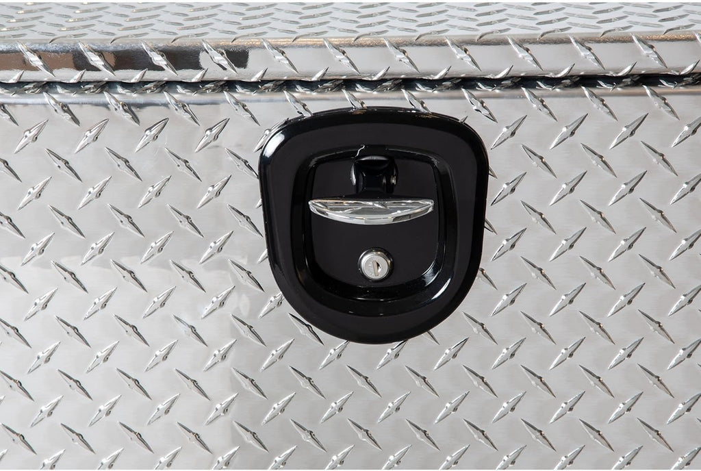 Buyers Products 1705118 Diamond Tread Aluminum Underbody Truck Tool Box, 20 x 20 x 36, Made in USA, .100 in. Thick, Corrosion Resistant, Locking Compression Latch, Secure Storage for Work Trucks