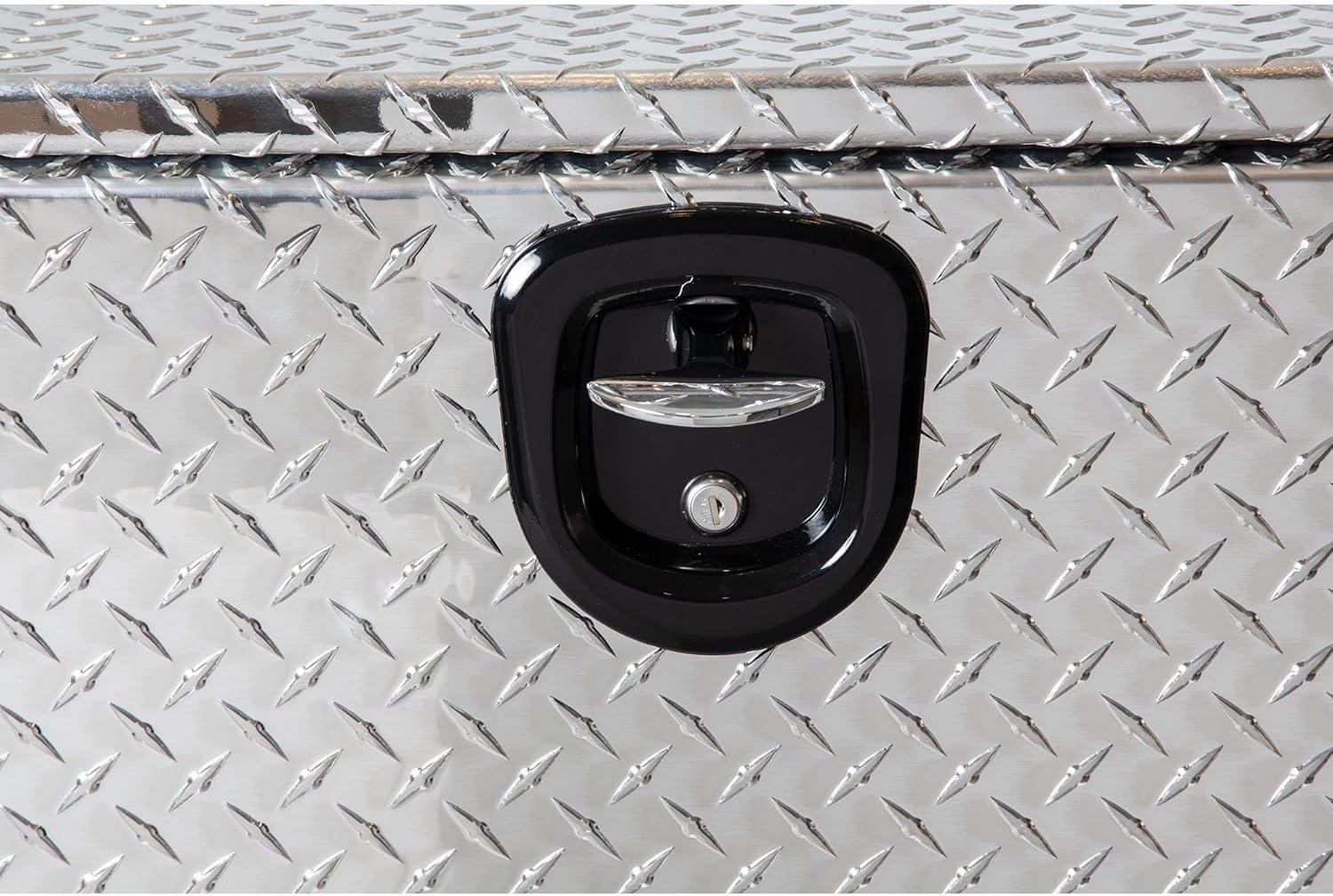 Buyers Products 1705118 Diamond Tread Aluminum Underbody Truck Tool Box, 20 x 20 x 36, Made in USA, .100 in. Thick, Corrosion Resistant, Locking Compression Latch, Secure Storage for Work Trucks