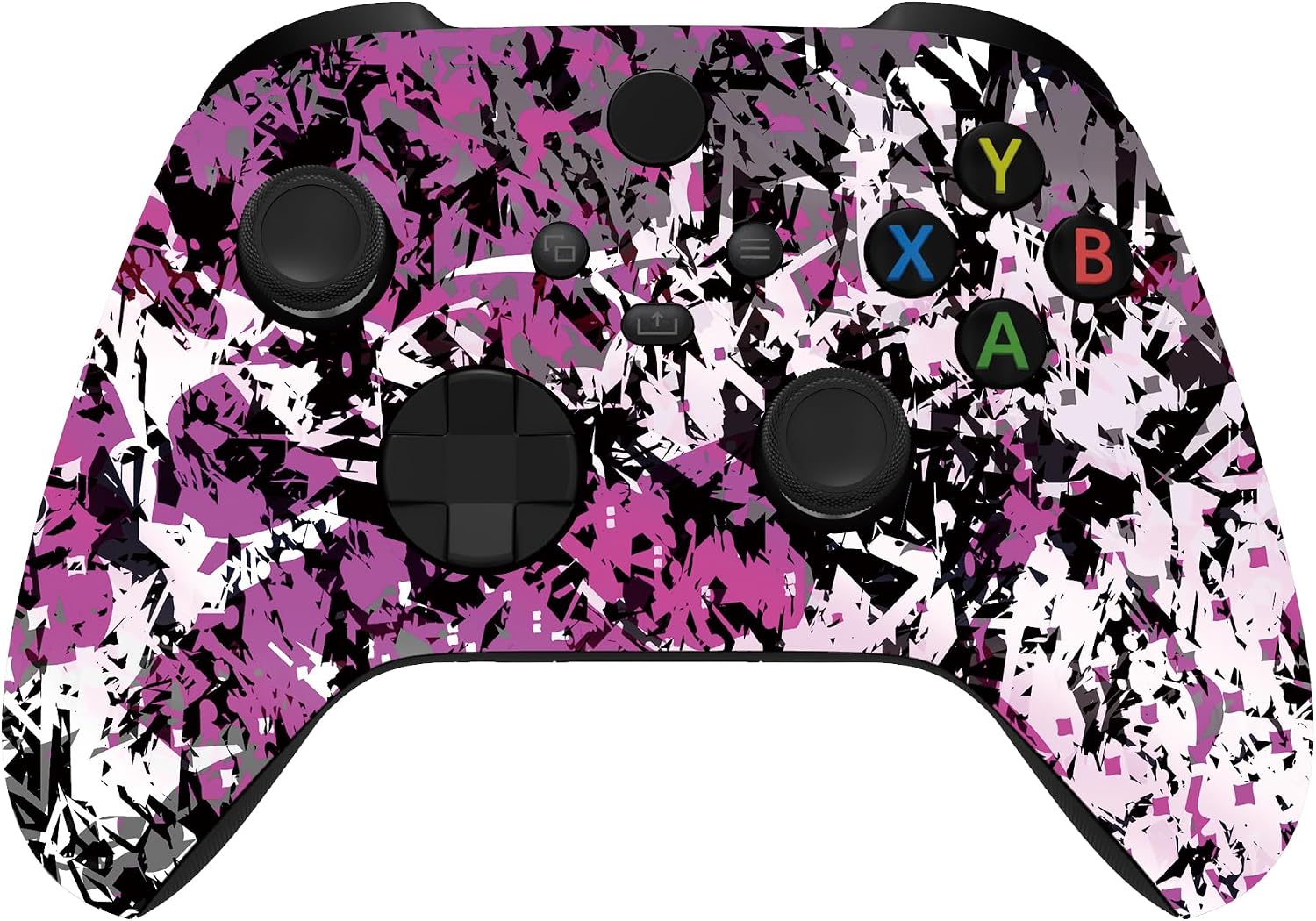 Custom Controllerzz Wireless Controller for Microsoft Xbox Series X/S & Xbox One - Custom Soft Touch Feel - Custom Series X/S Controller (X/S Shadow Bloom)
