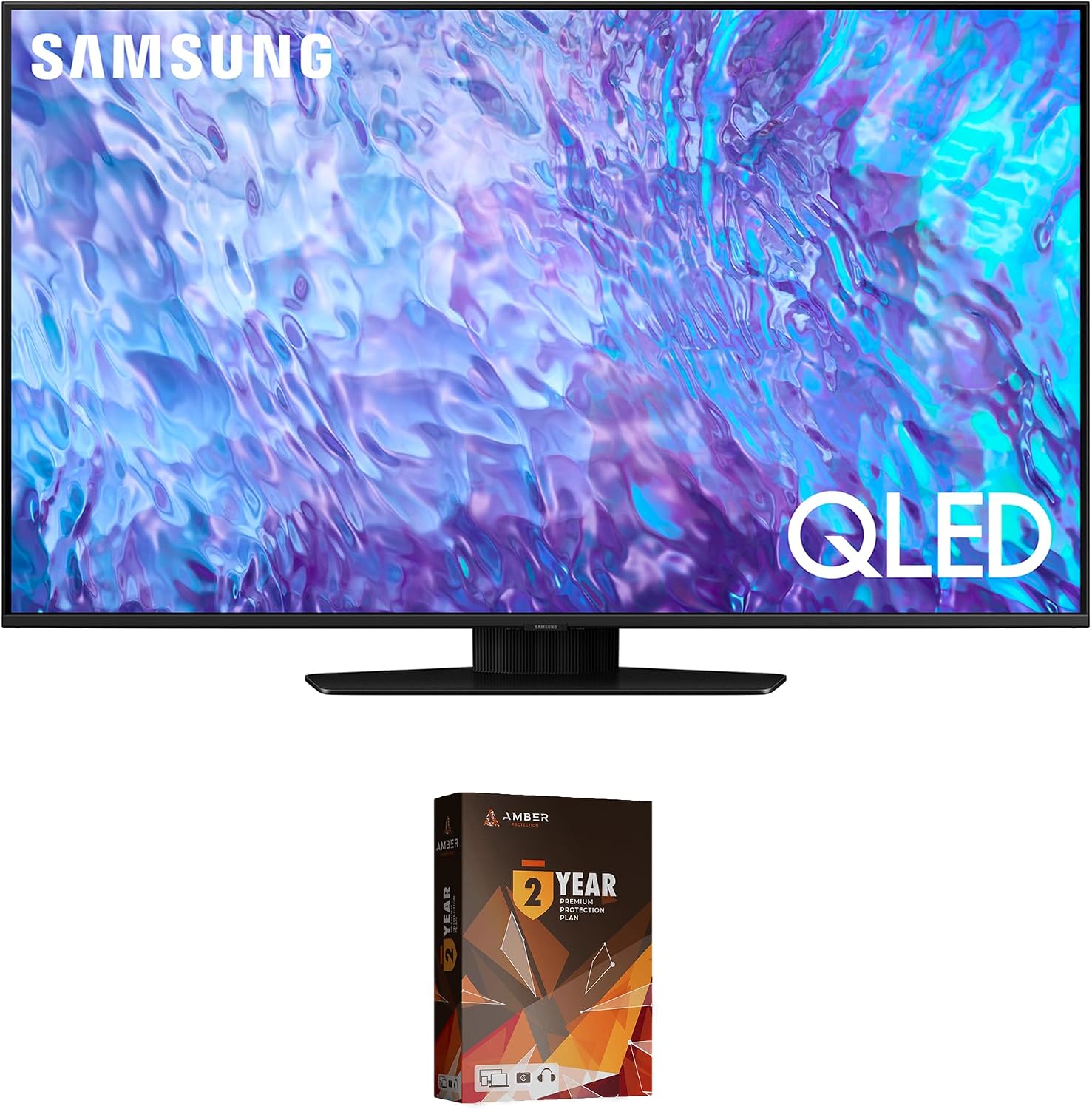 Samsung QN98Q80CAFXZA 98 Inch 4K QLED Direct Full Array with Dolby Smart TV and 2 Year Amber Protection Plan (2023)