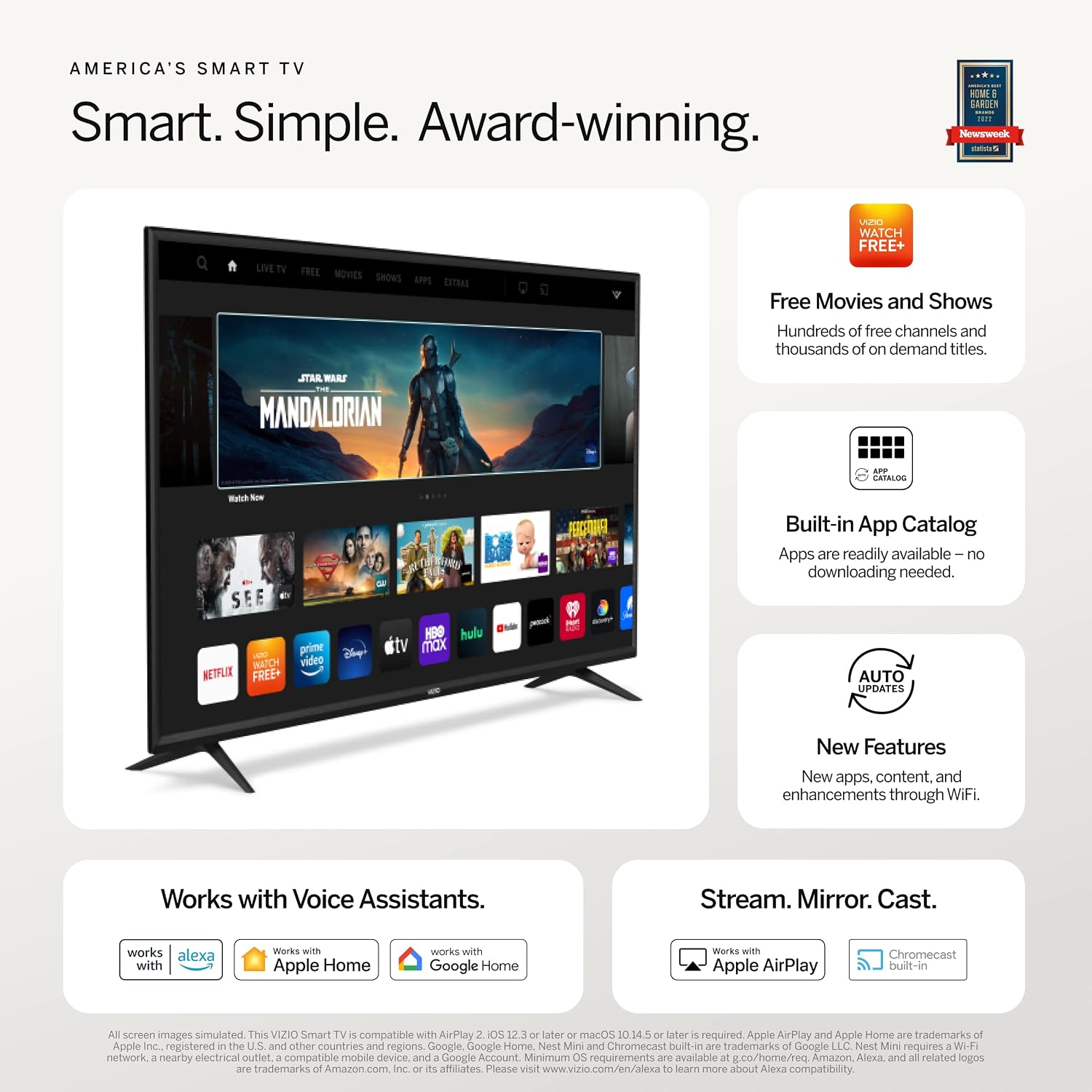 VIZIO 75-Inch V-Series 4K UHD Smart TV with Voice Remote, Dolby Vision, Alexa Compatibility, VRR with AMD FreeSync, V756-J03, 2021 Model