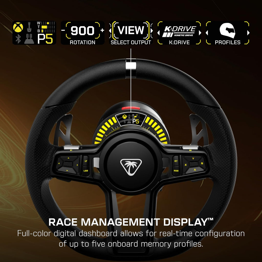 Turtle Beach VelocityOne Race KD3 Direct Drive Force Feedback Racing Wheel & Pedals for Xbox Series X|S, Xbox One & Windows 10/11 PC, USB C Connectivity