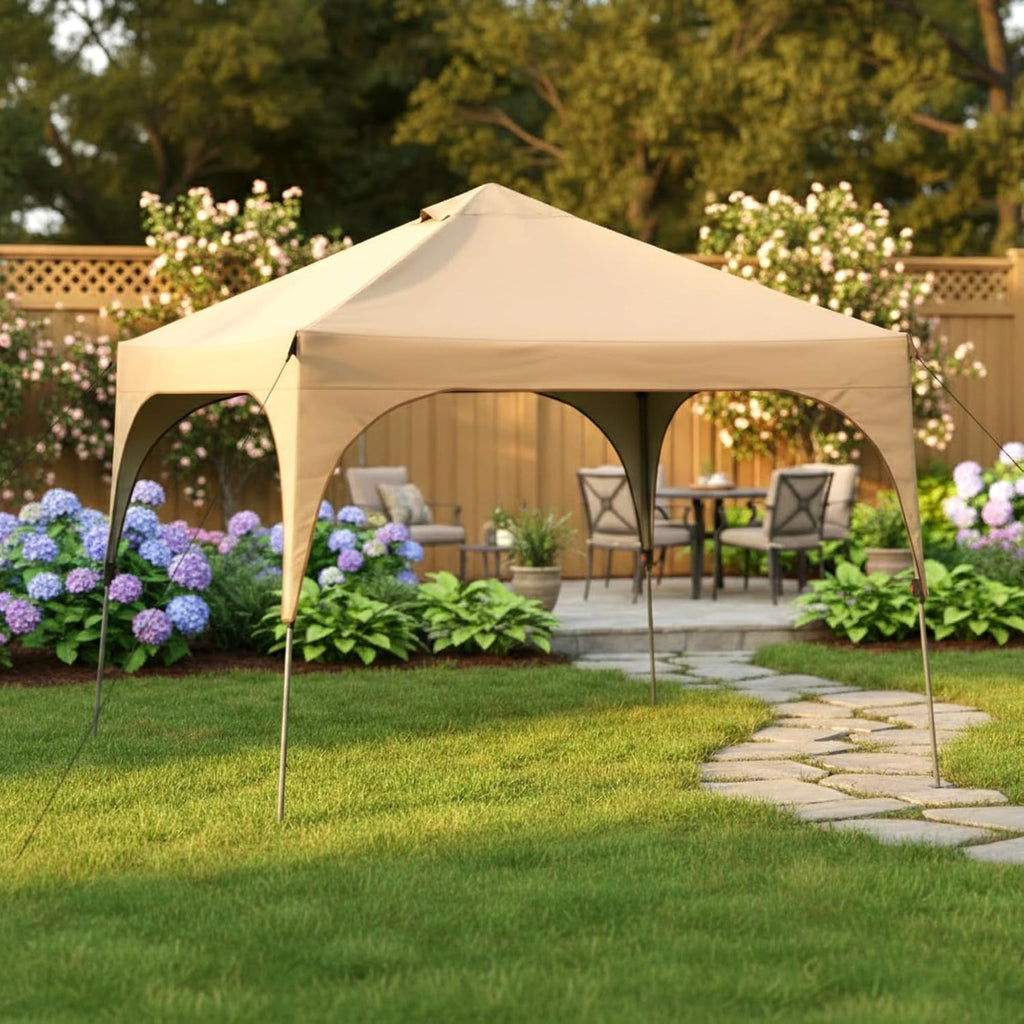 Garden Winds Reinforced Replacement Canopy Top Cover Compatible with The 2000023970, 2000035984, 20191112 Coleman Instant 10' x 10' Pop Up Tent - Classic Sand, Riplock 350