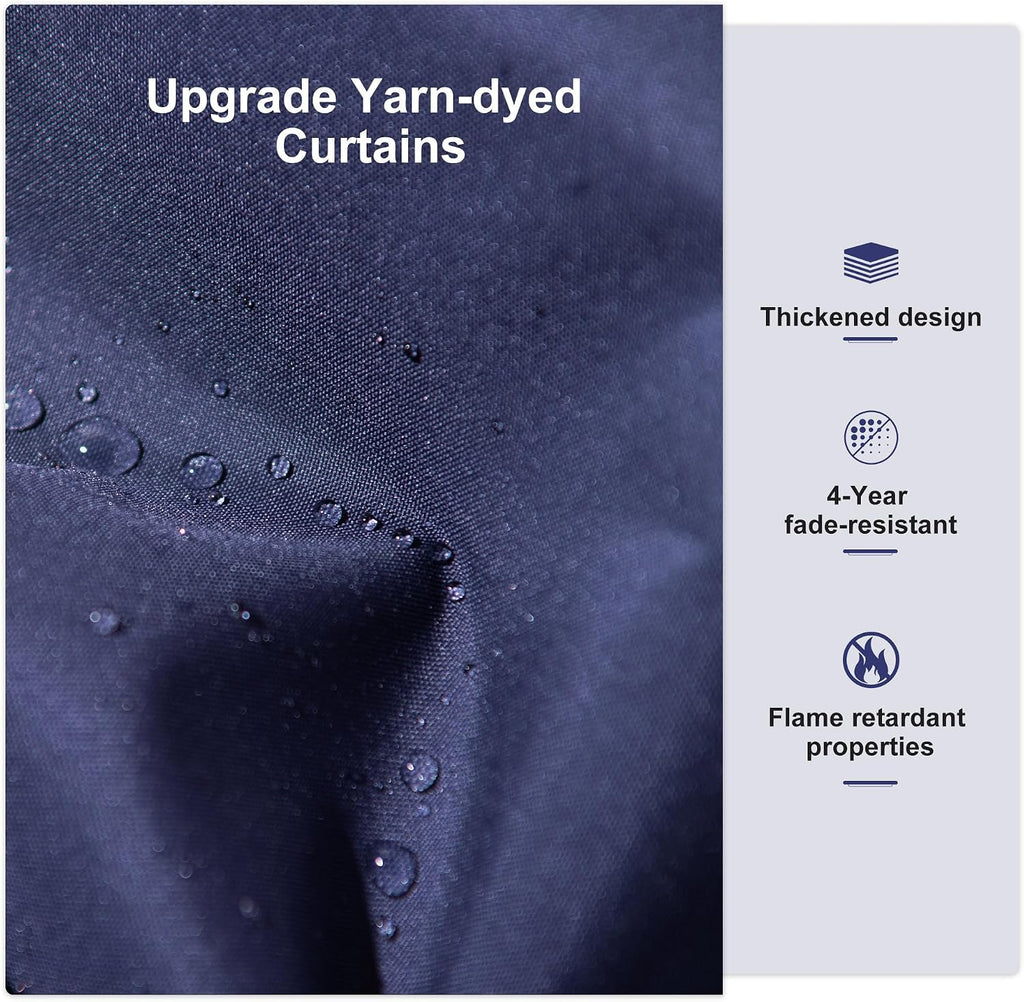PURPLE LEAF 12' X 12' Hardtop Gazebo Canopy with Netting and Curtains for Outdoor Hot Tub Heavy Duty Backyard Sunshade Deck Metal Roof Patio Permanent Pavilion, Navy Blue