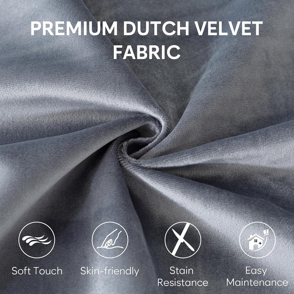 SHOUREN 5 Ft Bean Bag Chair,Memory Foam Bean Bag Chairs for Adults,Bean Bag Sofa for Living Room,Beanbag with Filler Included,Soft Velvet Fabric,Pull-Handle - 5 Foot,Dark Grey