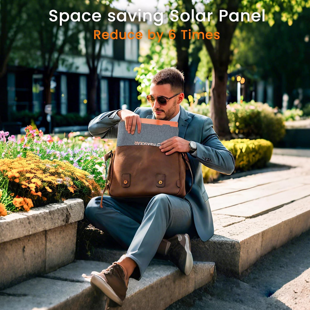FlexSolar 2 PCS 100W Portable Solar Panels Chargers with PD3.0 USB-C,QC3.0 USB-A and DC Outputs Foldable IP67 Waterproof Power Emergency Camping