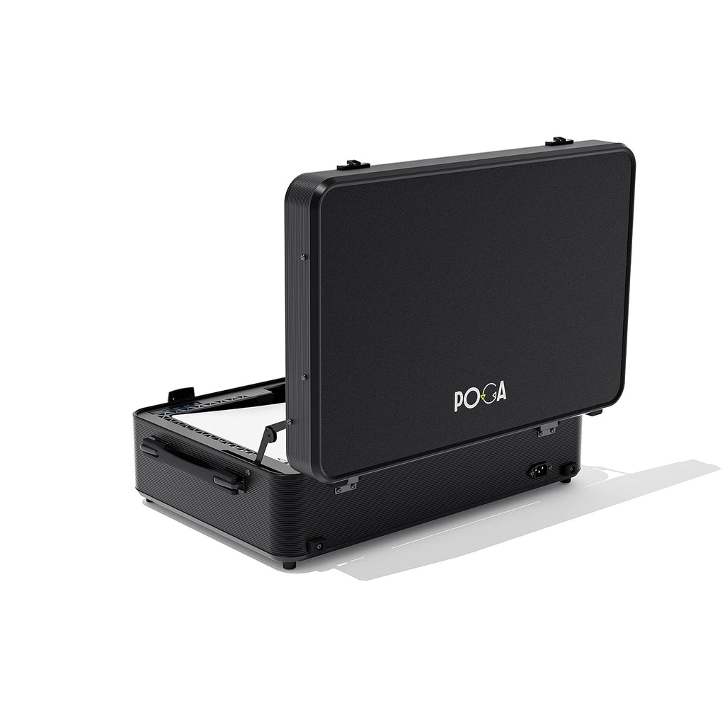 POGA LUX PlayStation 5 Premium Portable Console Travel Case incl. Trolley and 24'' AOC Gaming Monitor - Black