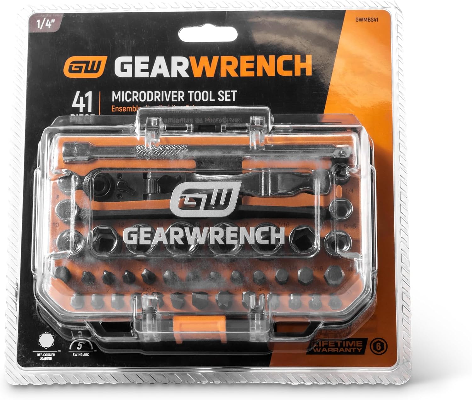 GEARWRENCH 1/4' Drive Ratchet MicroDriver Set | GWMBS41, 41 count (Pack of 8)