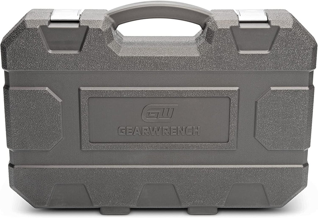 GEARWRENCH 65 Piece 1/2' Drive Standard & Deep SAE/MM Impact Socket Set - 89095