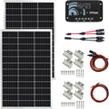 ExpertPower Solar Panel Kit | 200-watt 12-Volt Mono Solar Panel + 20A 12V/24V Solar Charge Controller, for RV, Marine, Cabin, Off-Grid DIY, Solar Projects and More