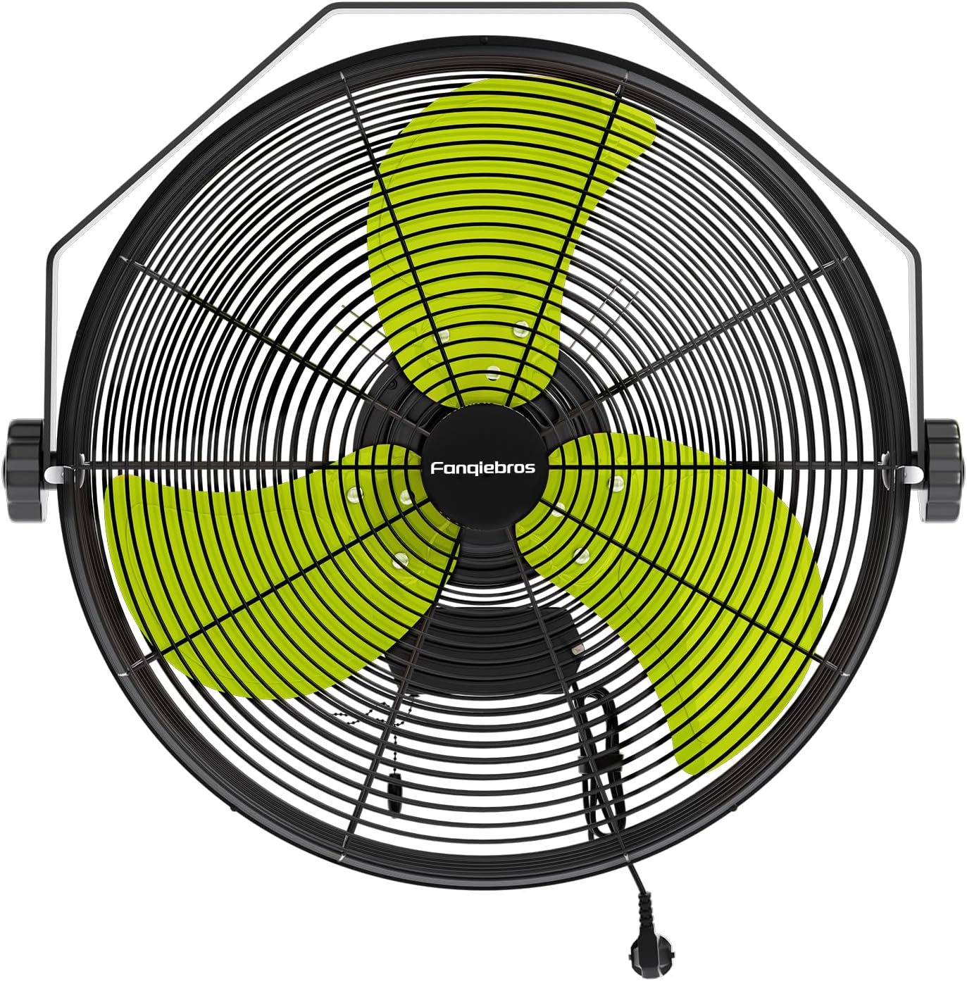 18 Inch High Velocity Wall Mounted Fan, 4580 CFM 3-Speed Metal Wall Fan with Sealed Motor, 180° Tilting Heavy Duty Industrial Fan for Patio, Garage, Barn & Gazebo, UL Listed