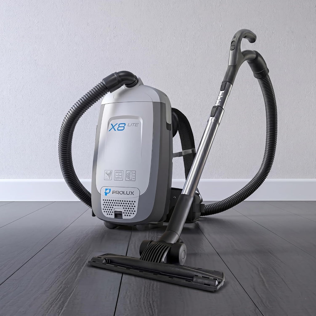 Prolux X8 Lite Backpack Canister Vacuum – Lightweight HEPA Filtration for Multi-Surface Cleaning