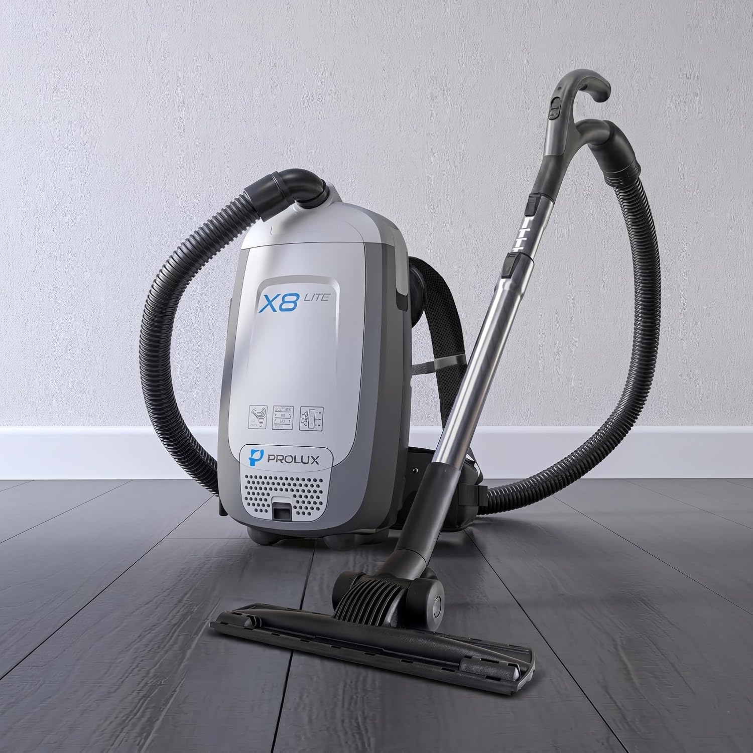Prolux X8 Lite Backpack Canister Vacuum – Lightweight HEPA Filtration for Multi-Surface Cleaning