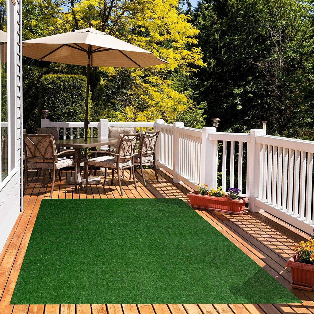 KOECKRITZ Outdoor Turf Rug – Weather-Resistant Artificial Grass Carpet for Patio, Deck, Porch, Gazebo, Boat & Pool – Lightweight, Fade-Resistant - 12 x 12