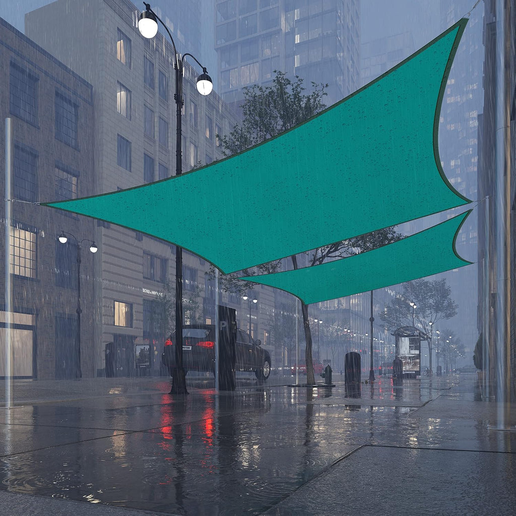 Royal Shade 12' x 16' Turquoise Rectangle Waterproof Sun Shade Sail Order to Make rsTADS14 Canopy Awning, UPF50+ 95% UV Blockage Water Resistant, Outdoor Backyard Patio Garden Carport (We Customize)